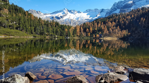 Reedsee, Bergsee, Gastein, Gasteinertal, Kötschachtal, SalzburgerLand, Herbst, Herbststimmung, See, Schnee, Wald photo