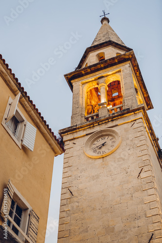 tower in the old town of Budva