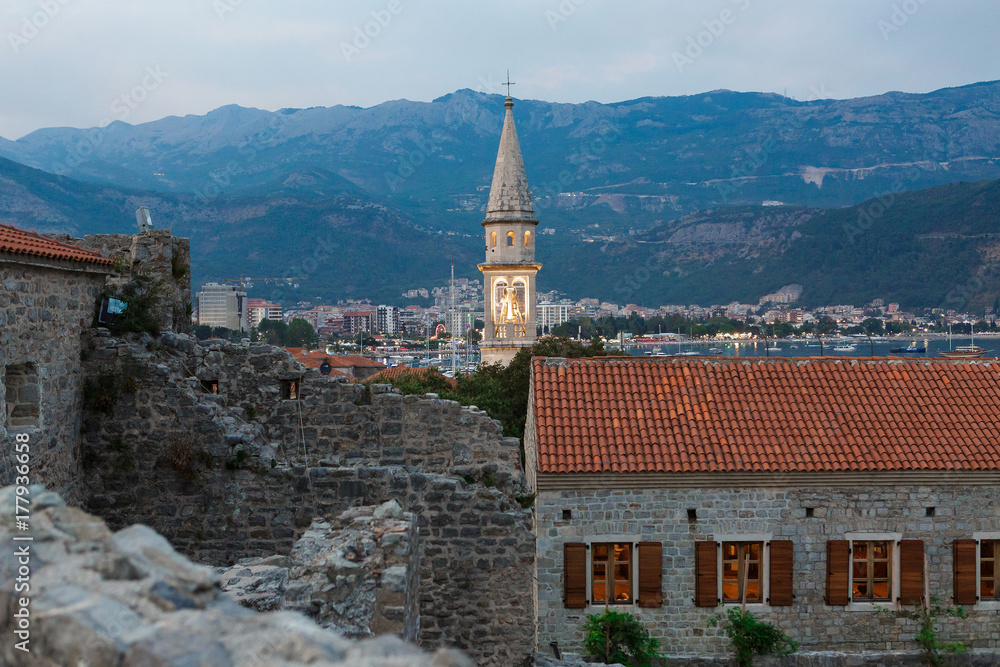 Fototapeta premium old town in Budva, Montenegro