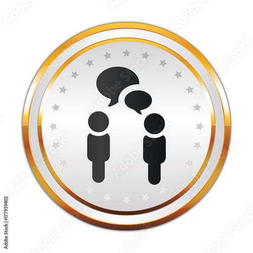 Luxus Button weiß - Kommunikation