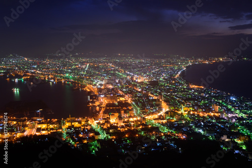 北海道　函館表夜景　函館山からの風景