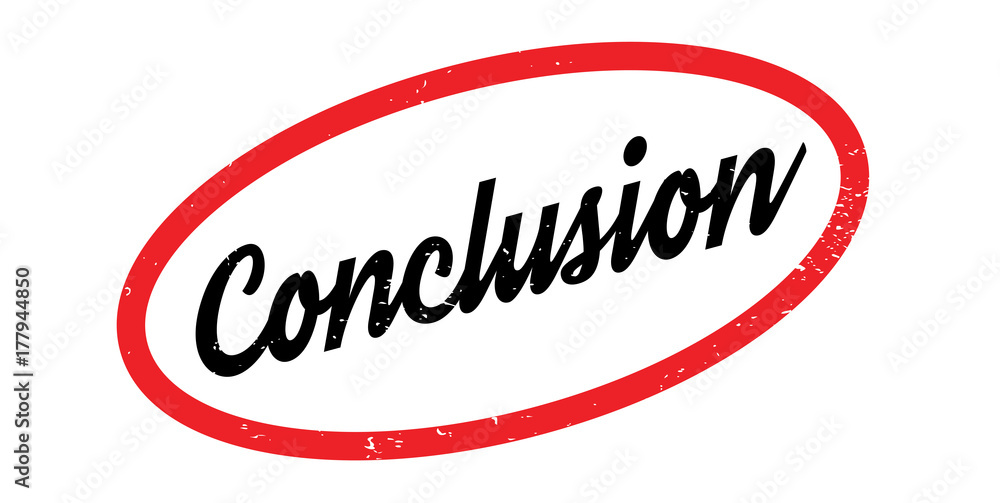 Conclusion rubber stamp. Grunge design with dust scratches. Effects can be easily removed for a clean, crisp look. Color is easily changed. Conclusion rubber stamp. Grunge design with dust scratches. Effects can be easily removed for a clean, crisp look. Color is easily changed.