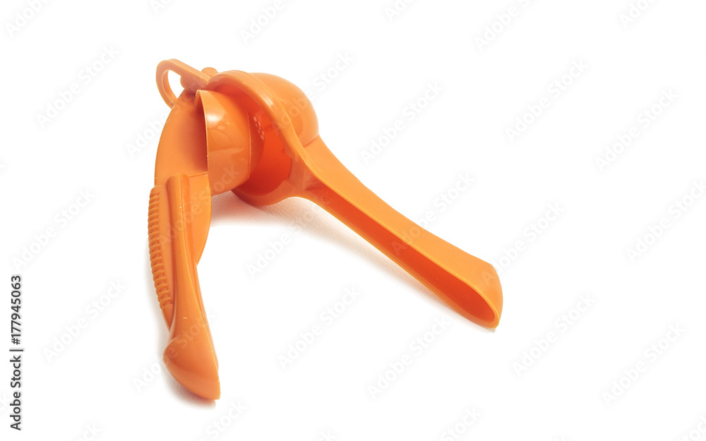 orange hand Juicer on white background isolated orange hand Juicer on white background isolated
