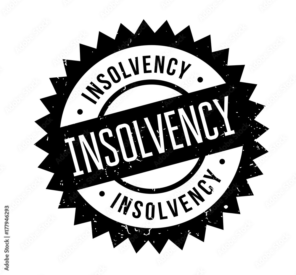 Insolvency rubber stamp. Grunge design with dust scratches. Effects can be easily removed for a clean, crisp look. Color is easily changed. Insolvency rubber stamp. Grunge design with dust scratches. Effects can be easily removed for a clean, crisp look. Color is easily changed.
