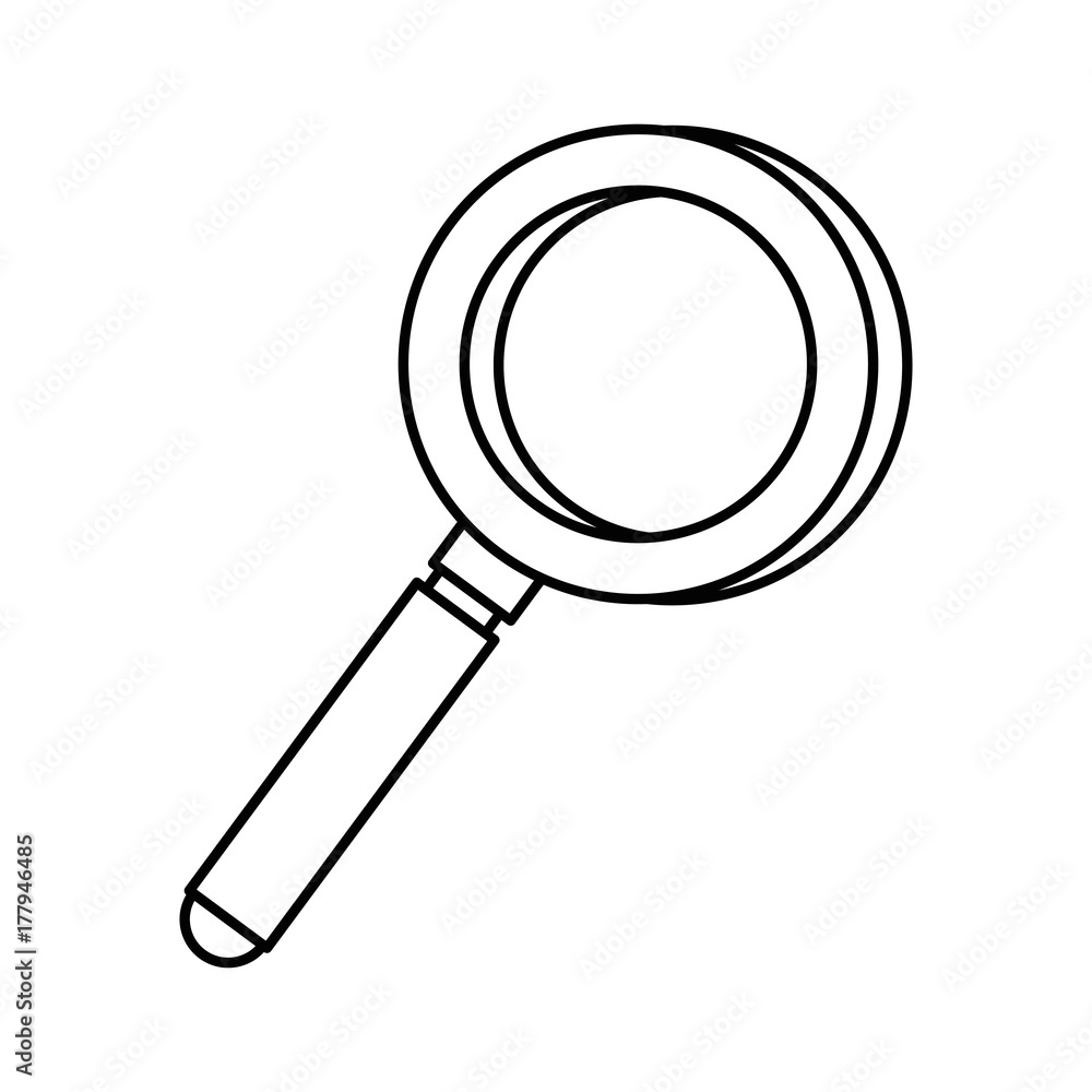 magnifying glass isolated icon magnifying glass isolated icon