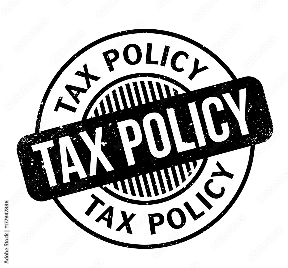 Tax Policy rubber stamp. Grunge design with dust scratches. Effects can be easily removed for a clean, crisp look. Color is easily changed.