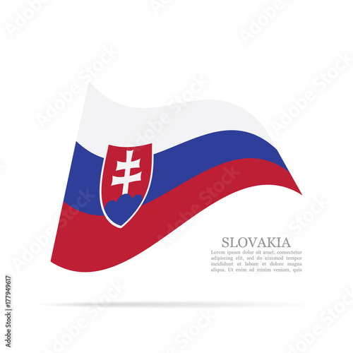 Free Download Slovakia national flag waving vector icon - GFXLoad