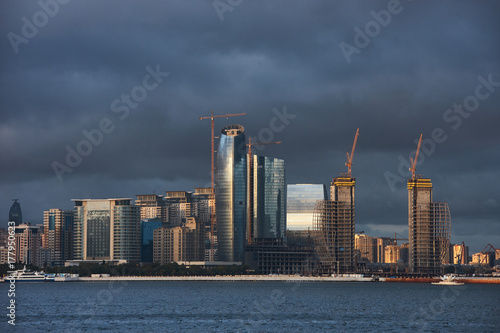 Baku skyline cityscape