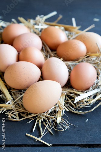 Chicken eggs  photo