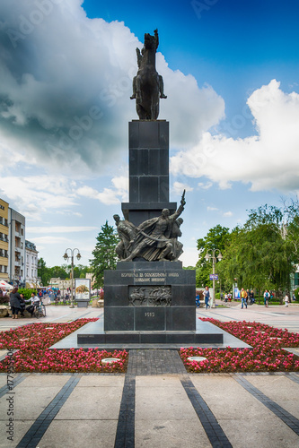 Nis, Serbia May 17, 2017: Monument to the liberators of Nis. Monument to liberators of Nis marks a period of liberation wars against the Turks, Bulgarians and Germans.