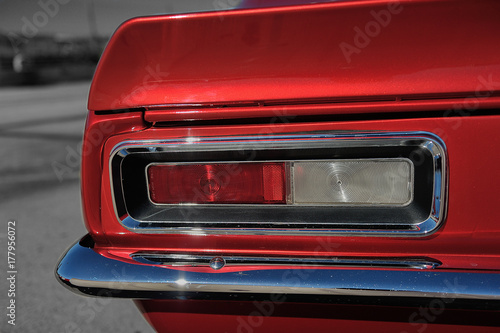  Muscle car rear detail.