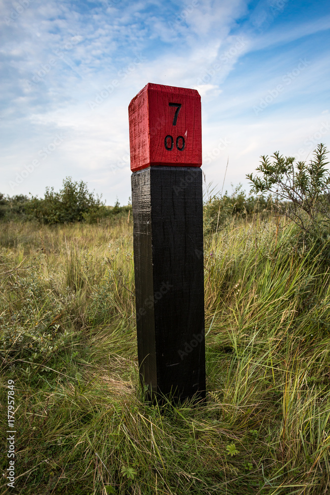 Pfahl auf Schiermonnikoog