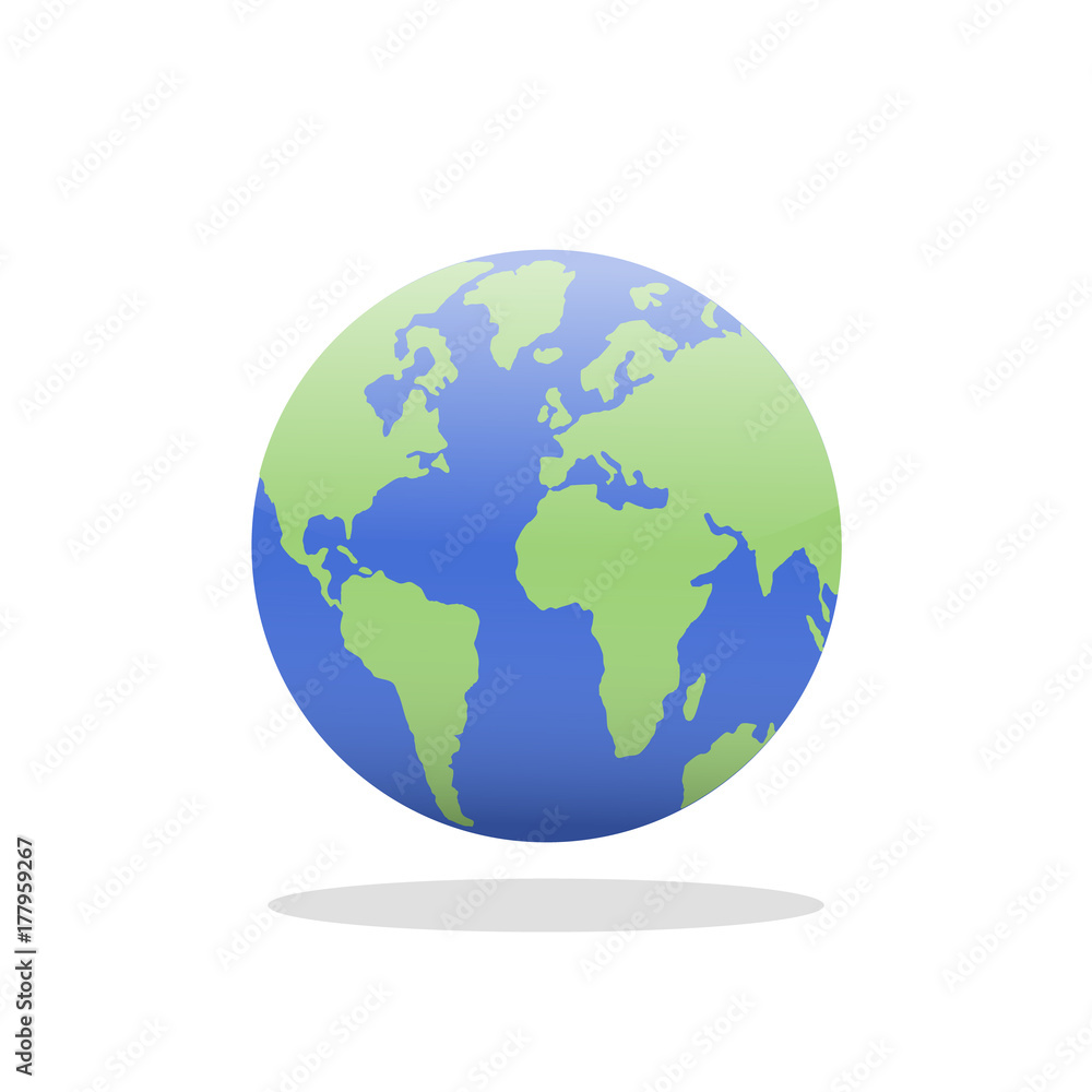 Earth logo for web design