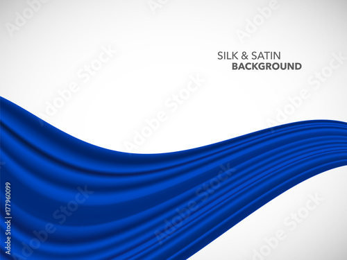 Abstract vector wave silk satin fabric for grand opening ceremony