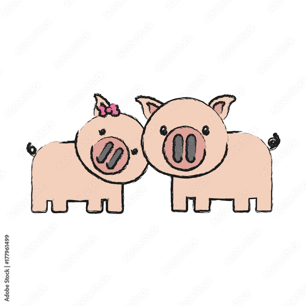 Fototapeta premium cute animals design