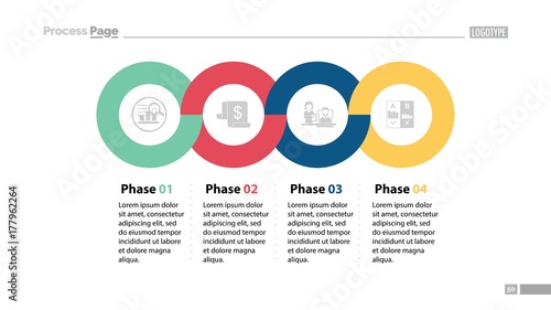 Four Phases Process Slide Template