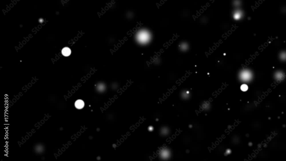 flying particles. alpha channel