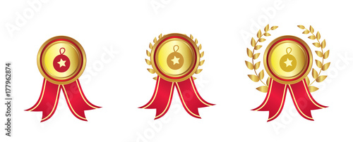 Christbaumkugel mit Stern - Auszeichnungen - Medaillen