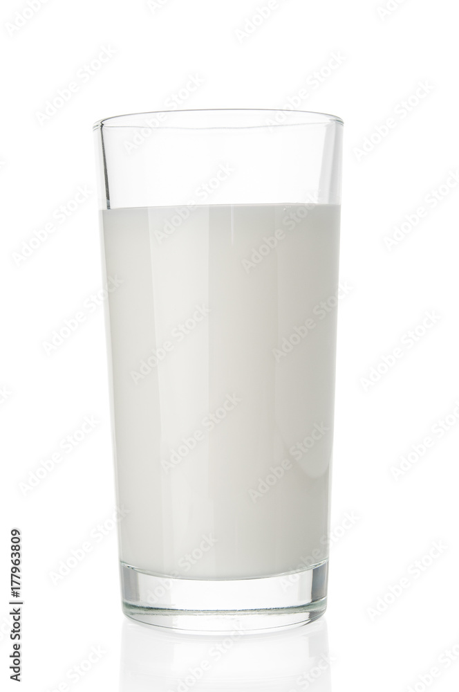 Milk glass closeup on white background Milk glass closeup on white background