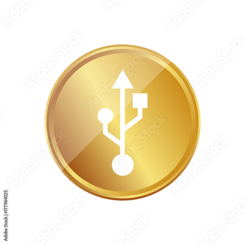 Gold Münze - USB