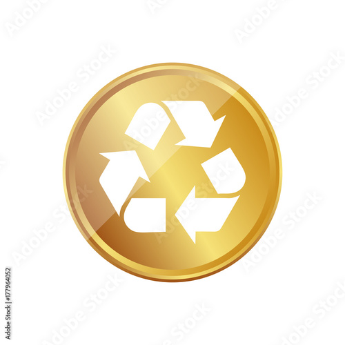 Gold Münze - Recycling