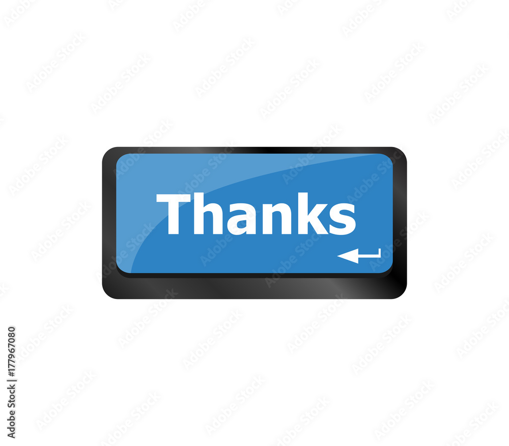 a thanks message on enter key of keyboard a thanks message on enter key of keyboard