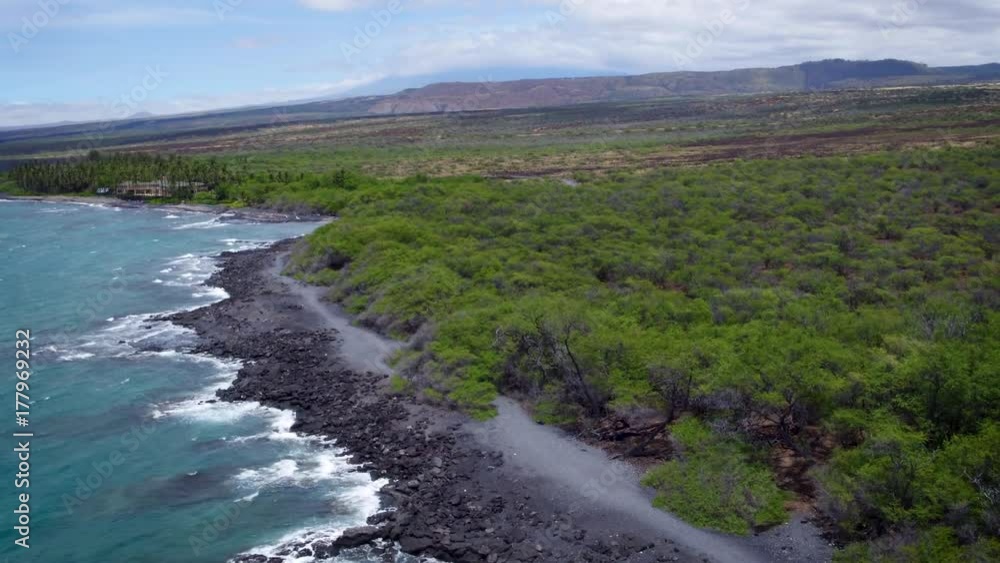 Hawaii Fly Over Ocean and Trees Hawaii Fly Over Ocean and Trees