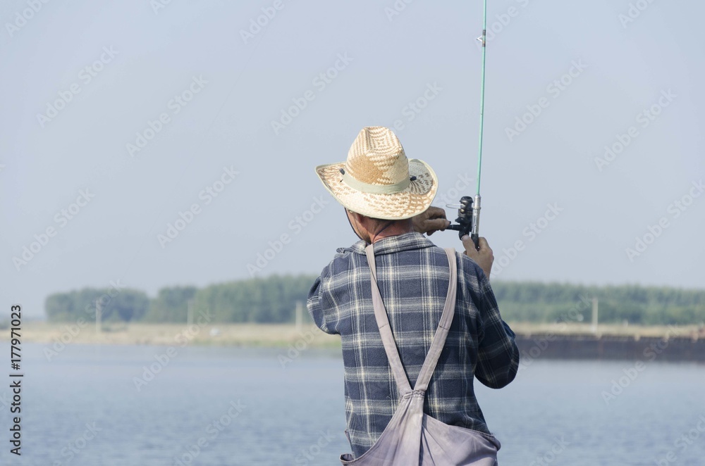 fisherman from behind