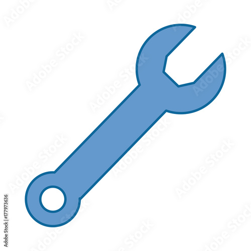 wrench key isolated icon