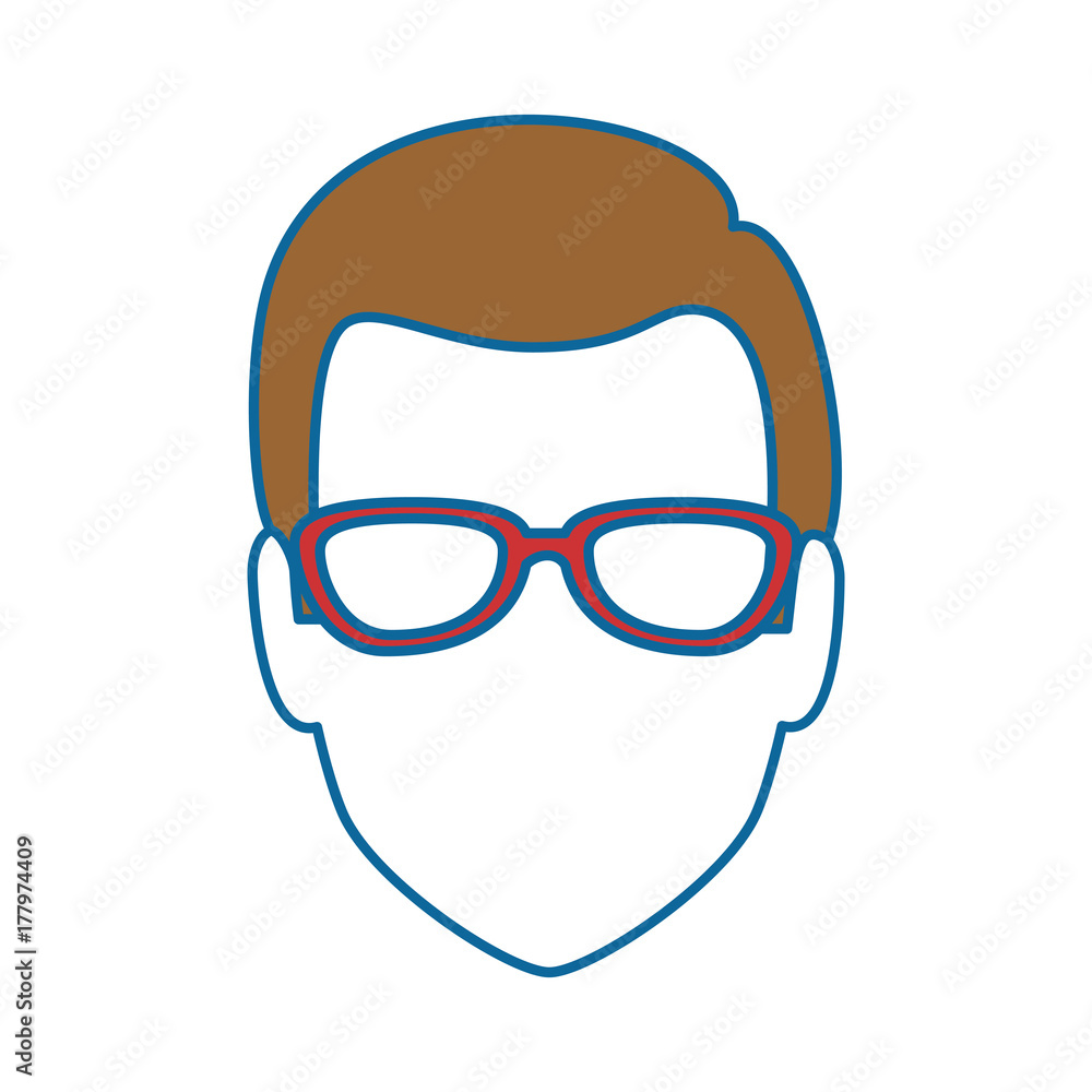 young man head avatar character young man head avatar character