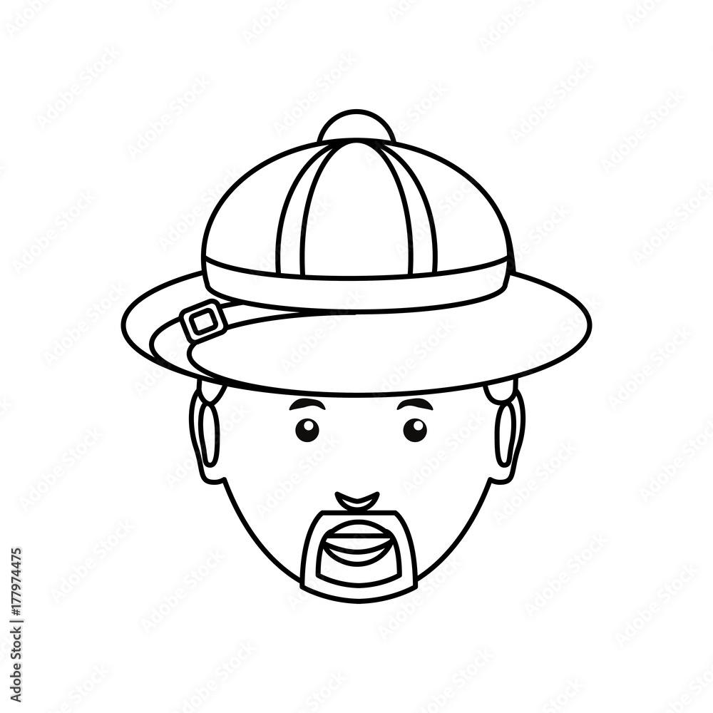 man face over white background vector illustration man face over white background vector illustration