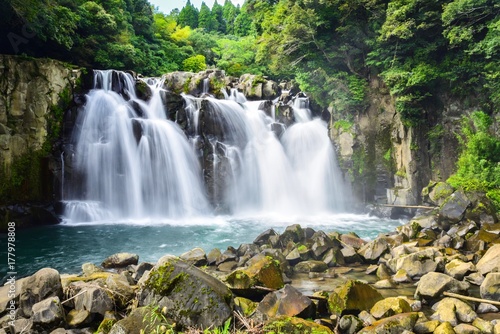 Scenery of Sekino-o Falls in Miyakonojo