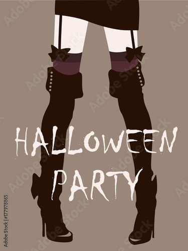 Halloween party cards