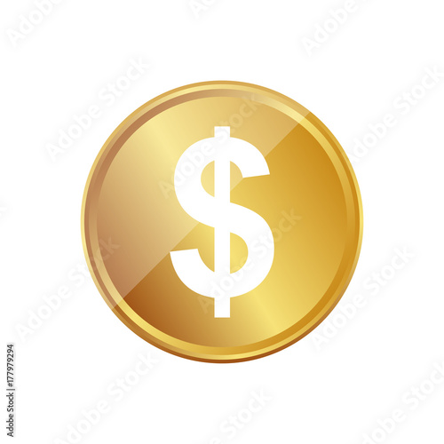 Gold Münze - Dollar - Währung