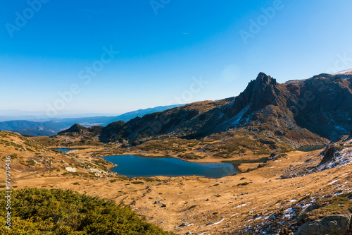 The Twin Lake - the largest in the area of the Seven Rila Lakes. Bulgaria