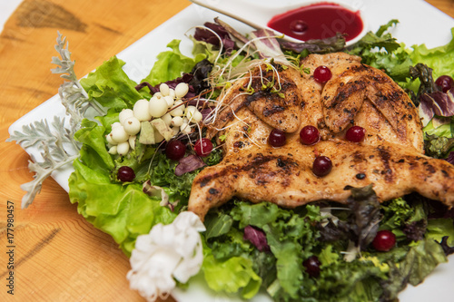 quail roasted with sweet an...