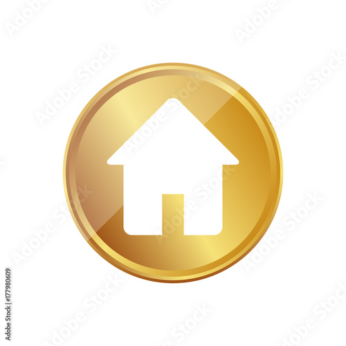 Gold Münze - Wohngebäude