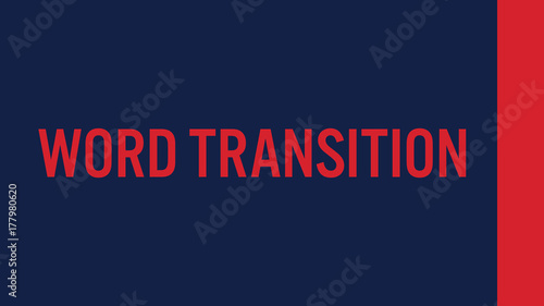 Word Transition