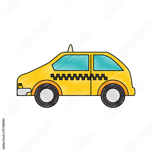 taxi service isolated icon