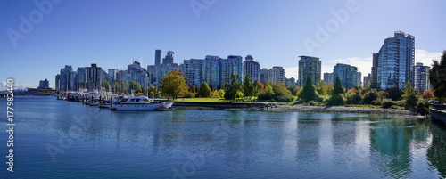 Panoramic view of vancouver downtown, BC, Canada