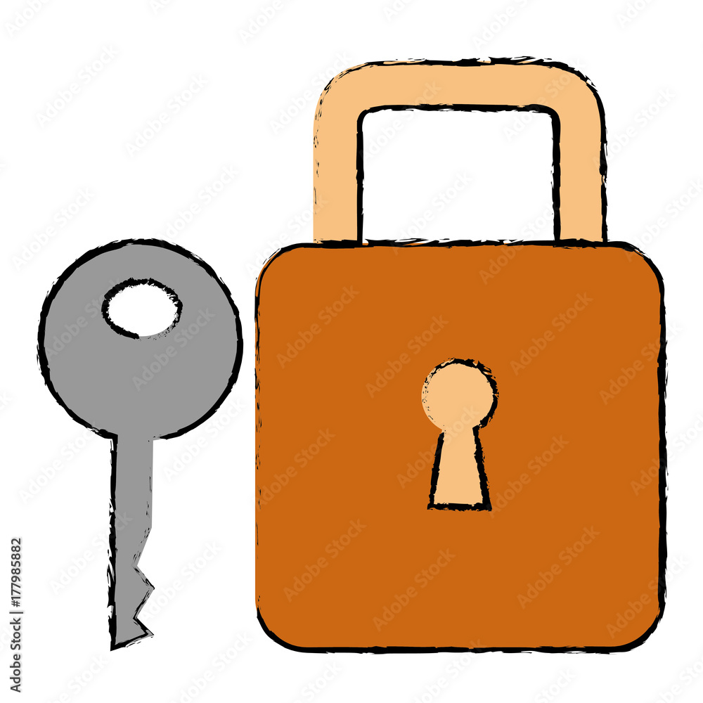 safe secure padlock with key safe secure padlock with key