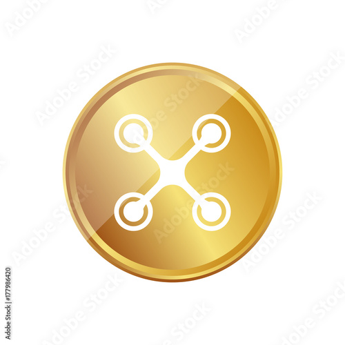 Gold Münze - Quadrocopter
