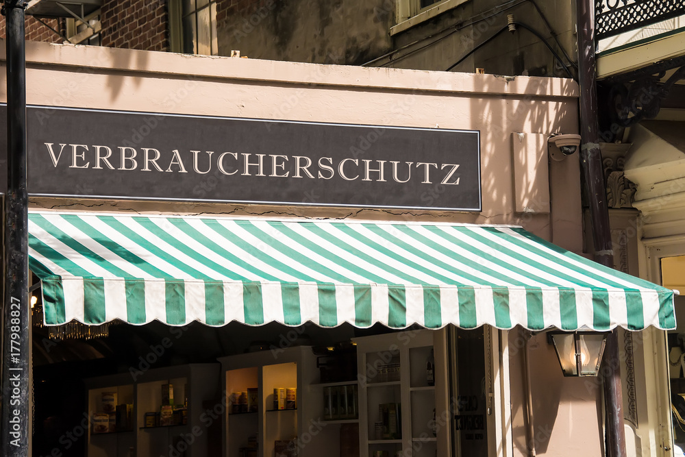 Obraz premium Schild 276 - Verbraucherschutz