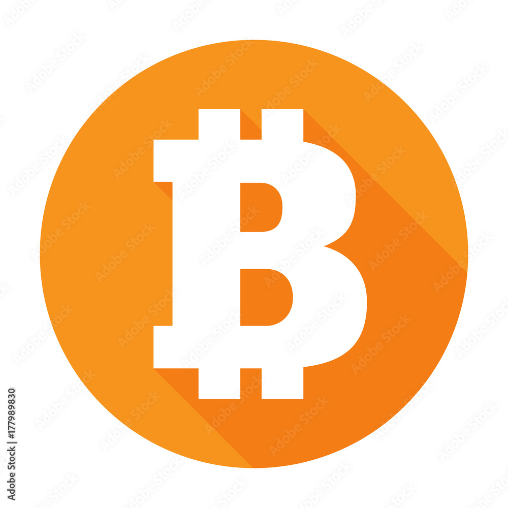 Bitcoin icon flat Bitcoin icon flat