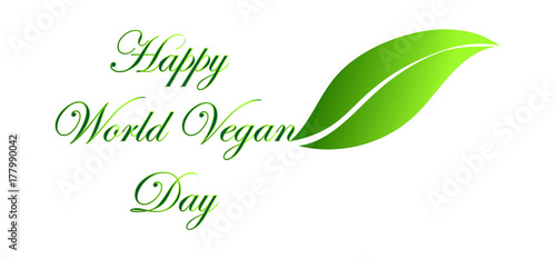 Vegan logo design, Happy World Vegan day