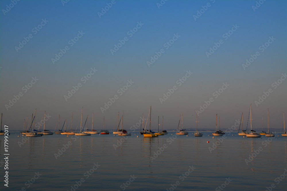 Morgenröte am Garda See