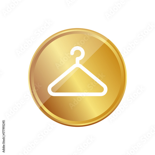 Gold Münze - Kleiderbügel