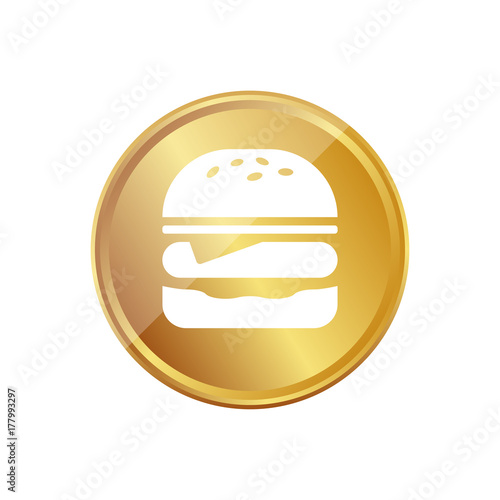 Gold Münze - Cheeseburger