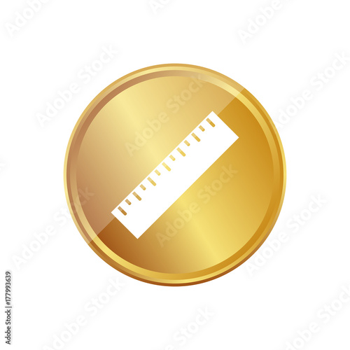 Gold Münze - Lineal