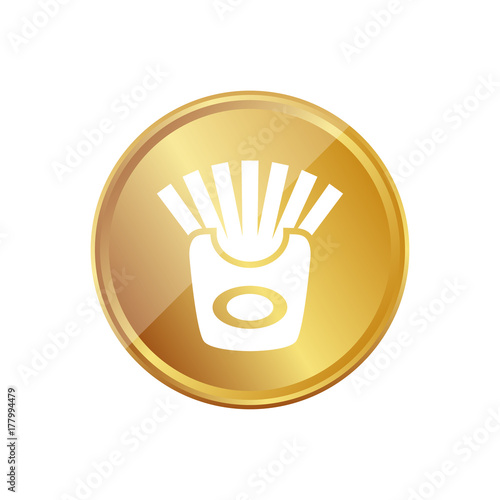 Gold Münze - Pommes